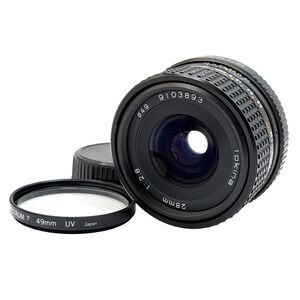 Tokina 28mm f2.8 Wide Angle Prime Lens Minolta MD Mount Japan 49mm UV Filter